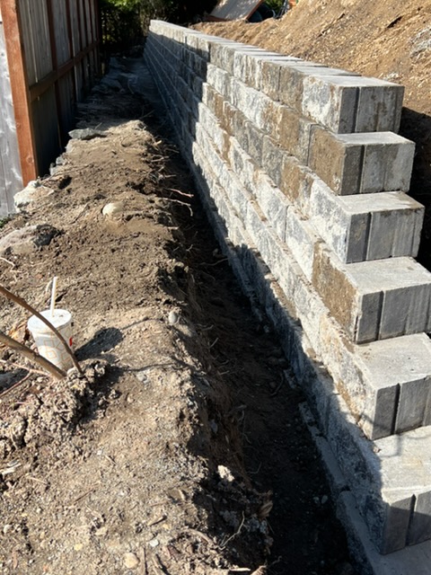 Hardscaping and outdoor construction project in Kitsap County